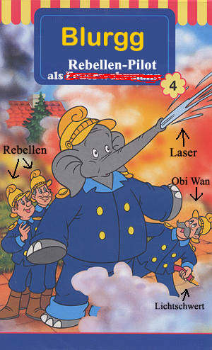 Blurgg als Rebellen-Pilot
